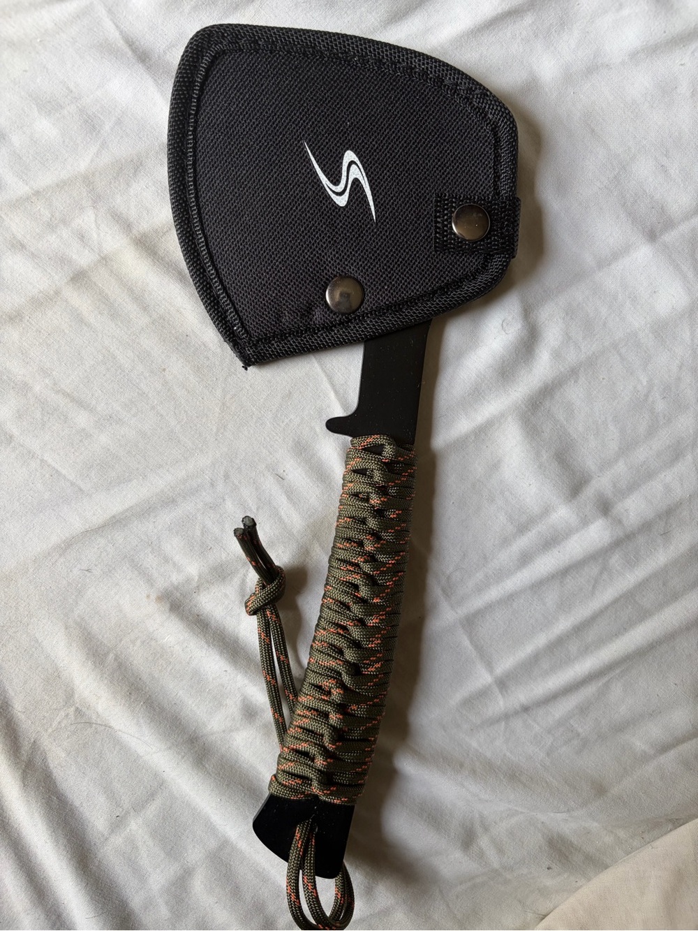 Sharp Lightweight Hatchet Axe with Paracord-Wrapped Handle